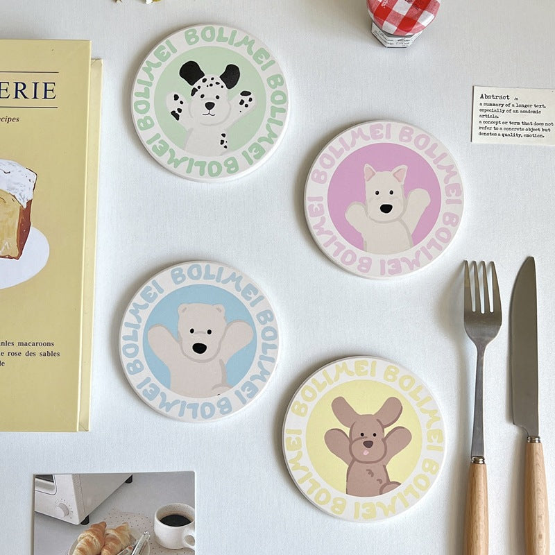 Pre - Order Bolimeli Pastel Animal Coaster