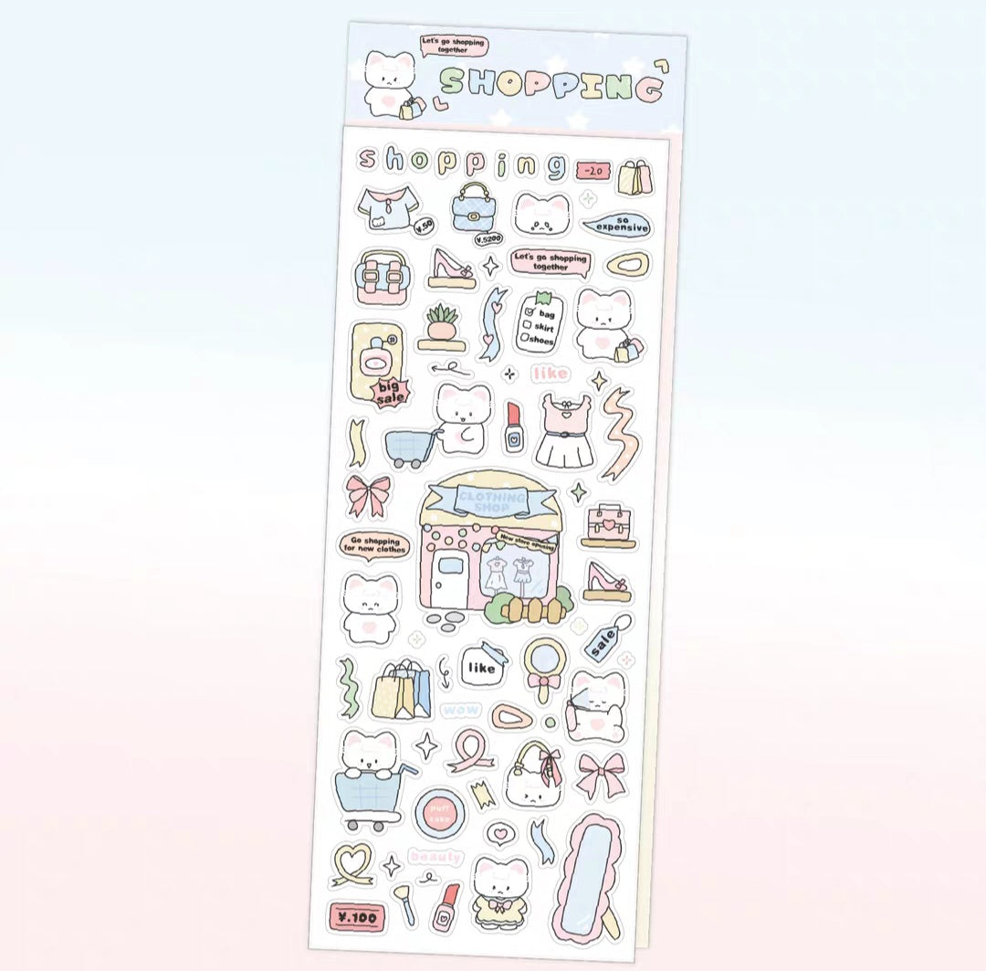 Kawaii Themed Sticker Sheets