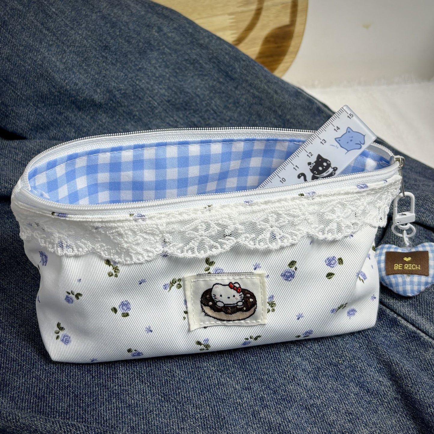 Hello Kitty Cottage Bloom Pencil Pouch ππΌ