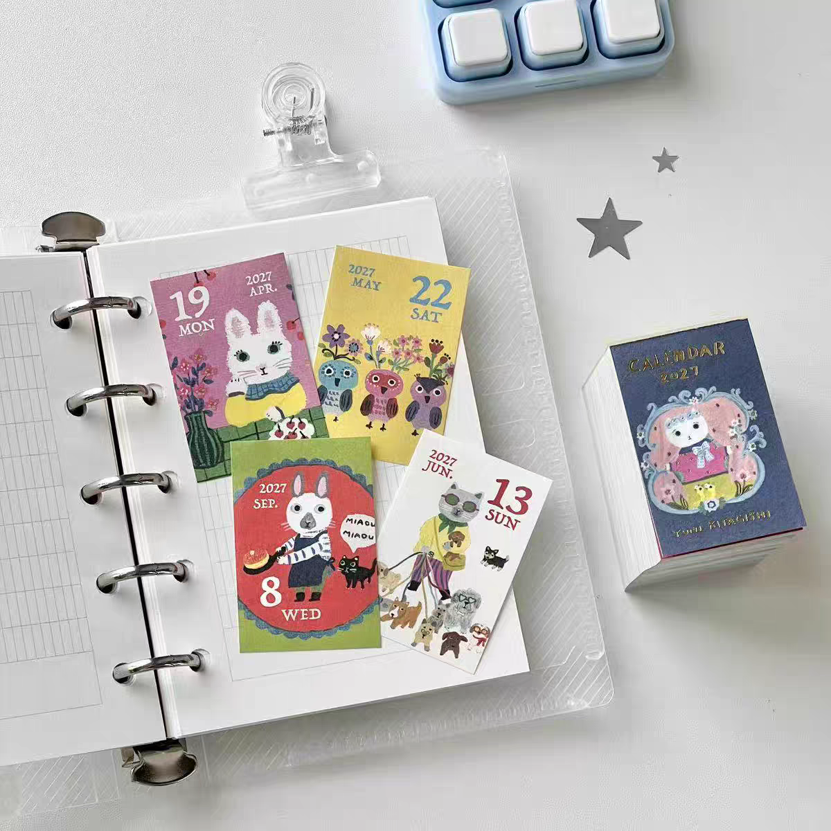 Pre - Order Cute 2027 365 Days Tear-Off Desk Calendar – Daily Illustrated Calendar ✨