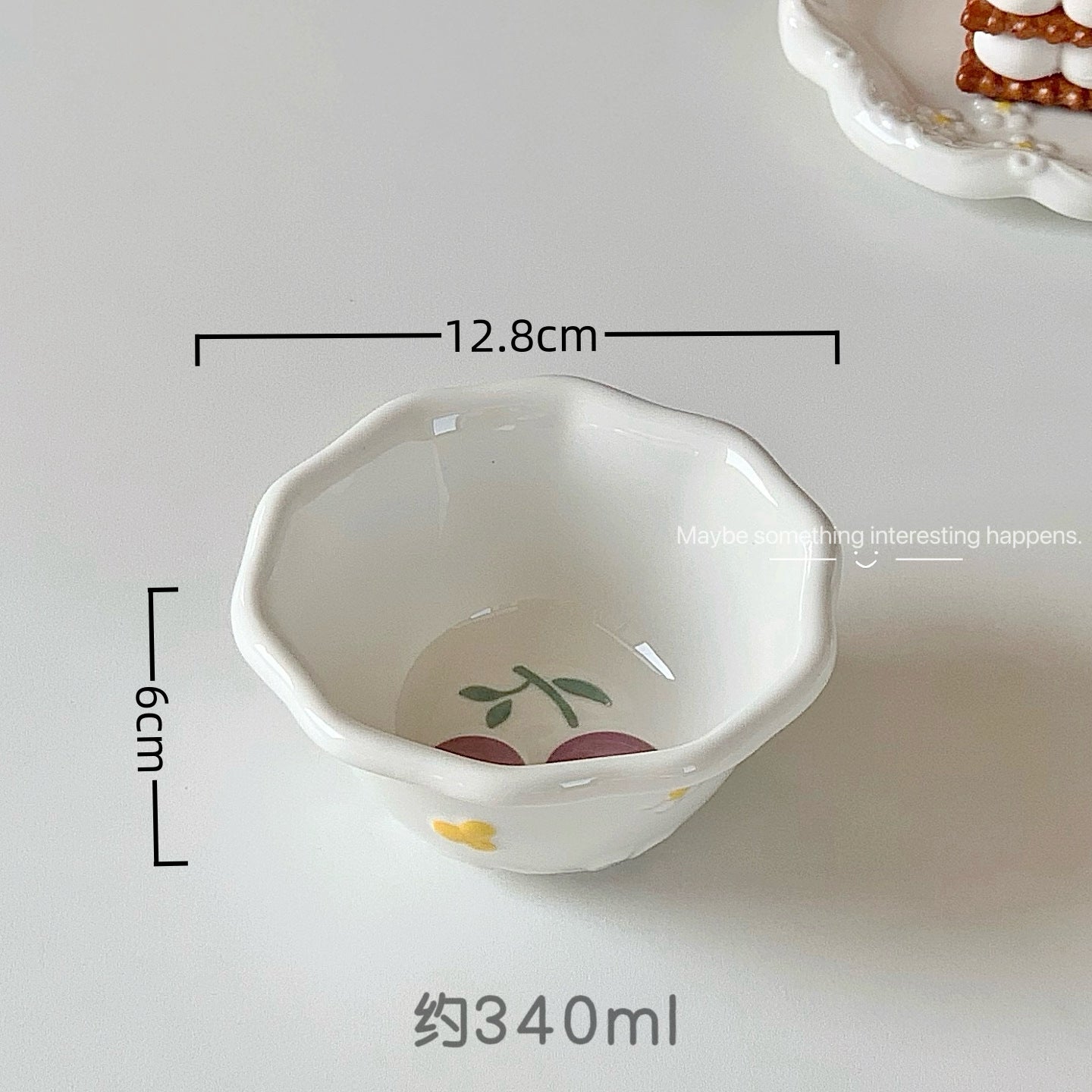 Pre - Order Cherry Themed Crockery Plate Bowl Spoon