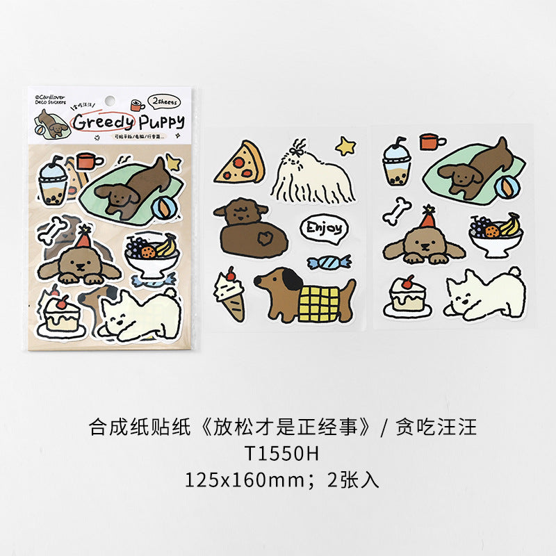 Kawaii Dogs & Cats Laptop Sticker Sheets β 2 Sheets