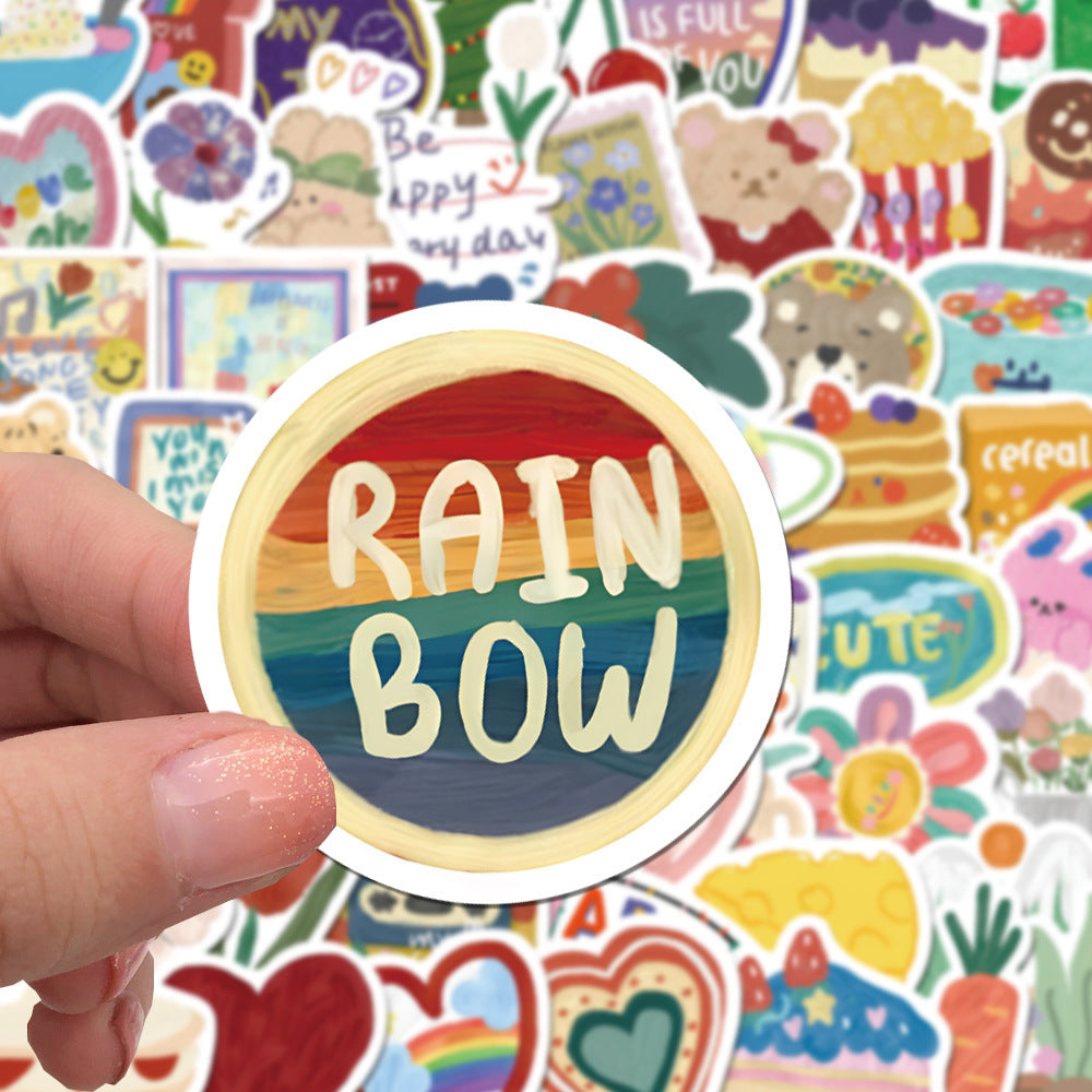 PS10 - 50 pcs Artsy Doodle Stickers – Happy Mood Edition