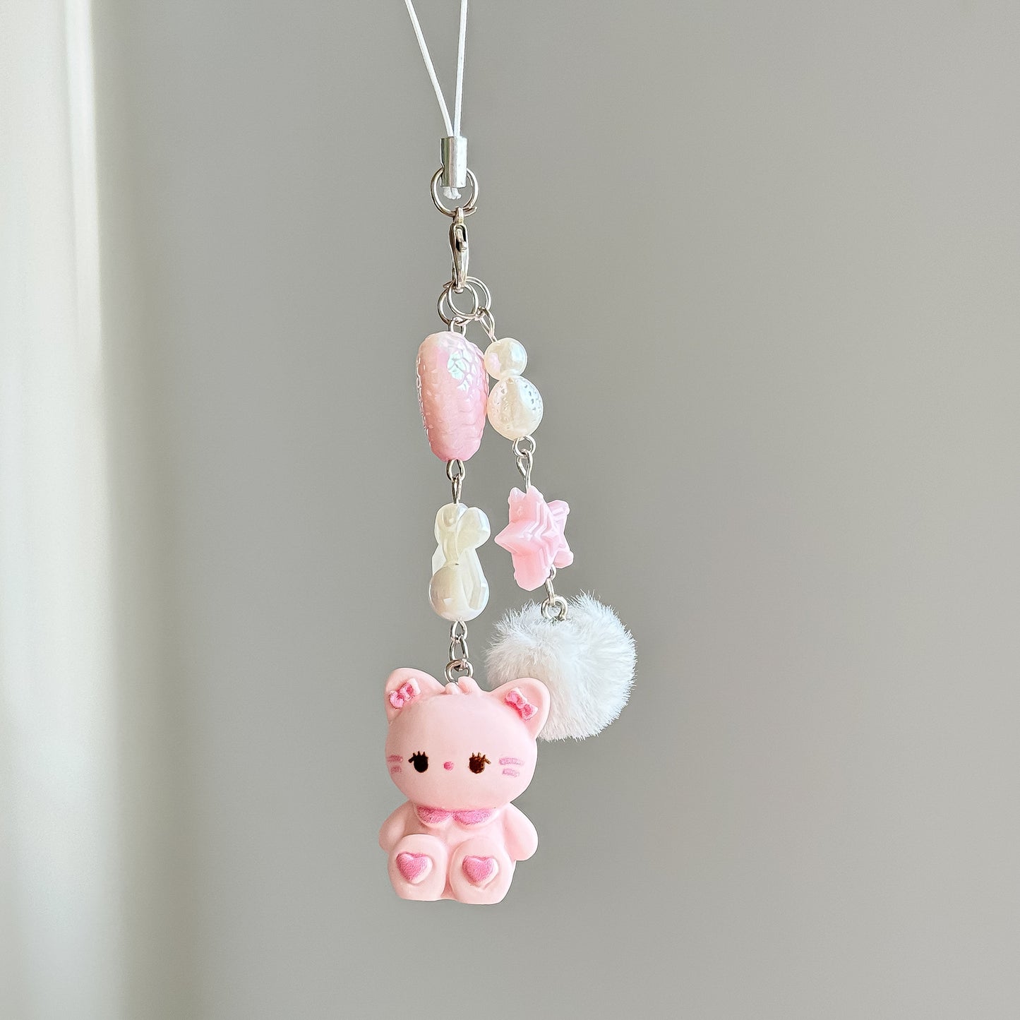 Mikko Dreamy Teddy & Bunny Charm Keychain Phone Charm Tag