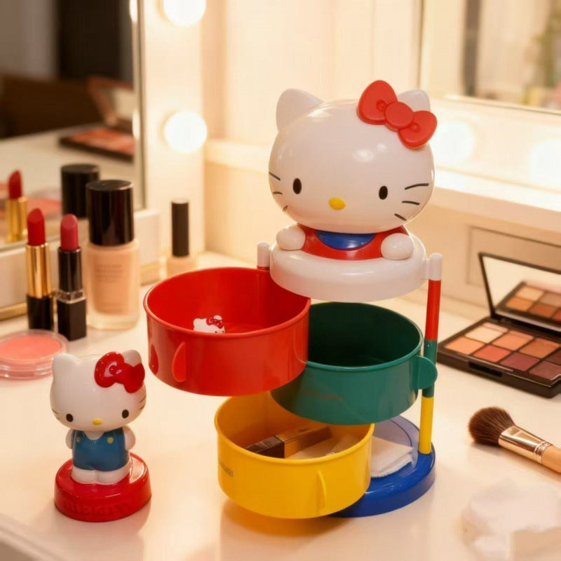 Hello Kitty 3 Layer Spin & Store Organizer π±β¨