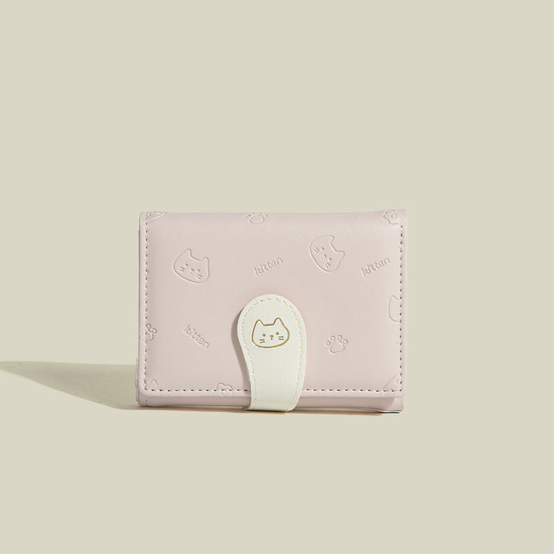 🐱 Kitten Pastel Mini Wallet