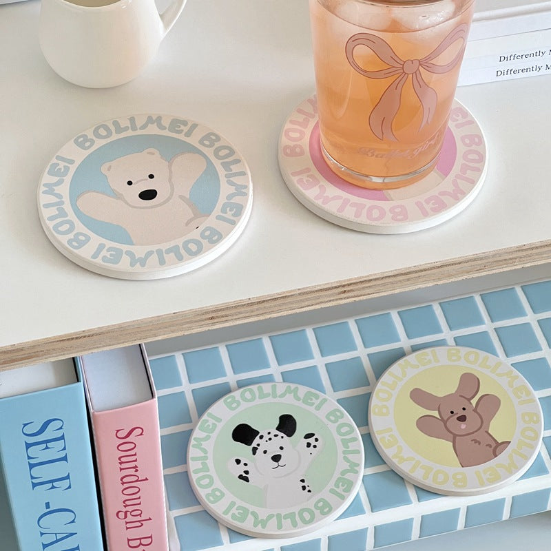 Pre - Order Bolimeli Pastel Animal Coaster