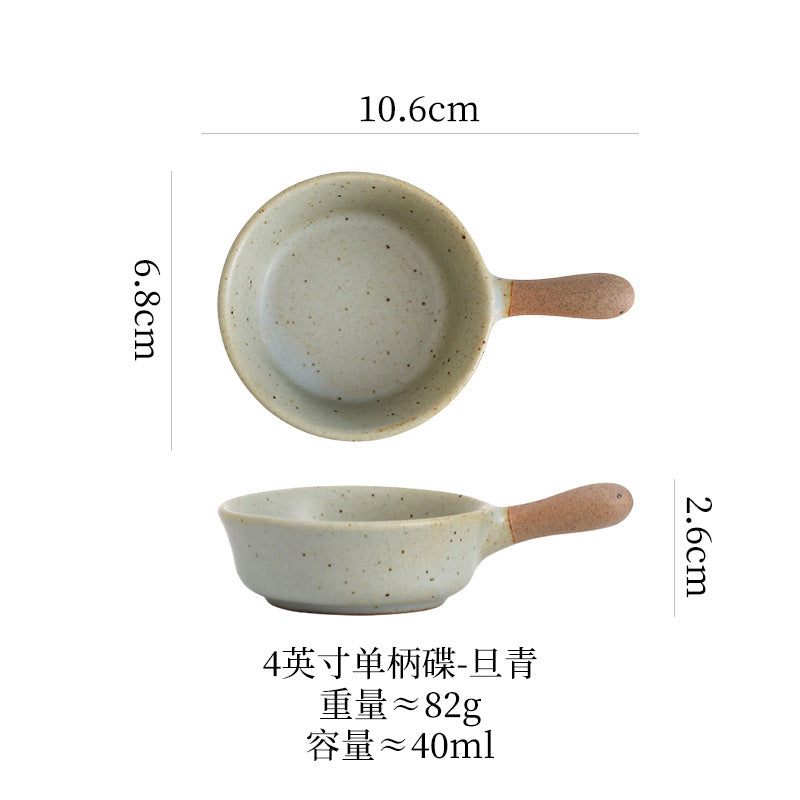 Mini Ceramic Sauce Pan Dip Bowl