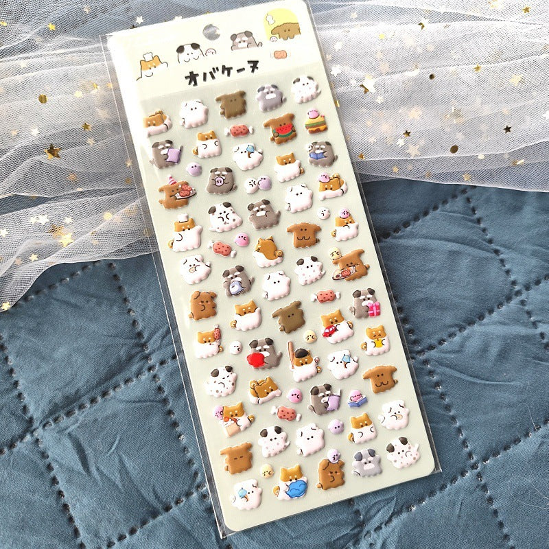Kawaii Premium Puffy Ghost Gang Sticker Sheets
