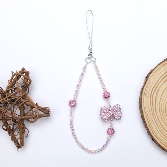 π Sparkle Bow Phone Charm Tag Keychain β¨π