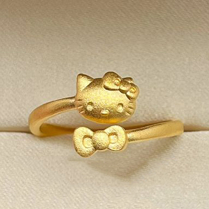 Hello Kitty Gold Resizeable Ring