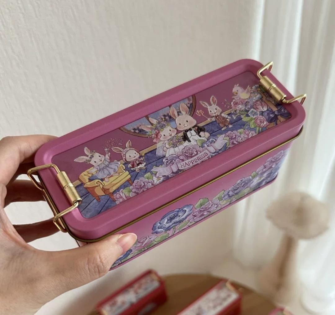Bunny Tales Tin Storage Box 🐰🎀