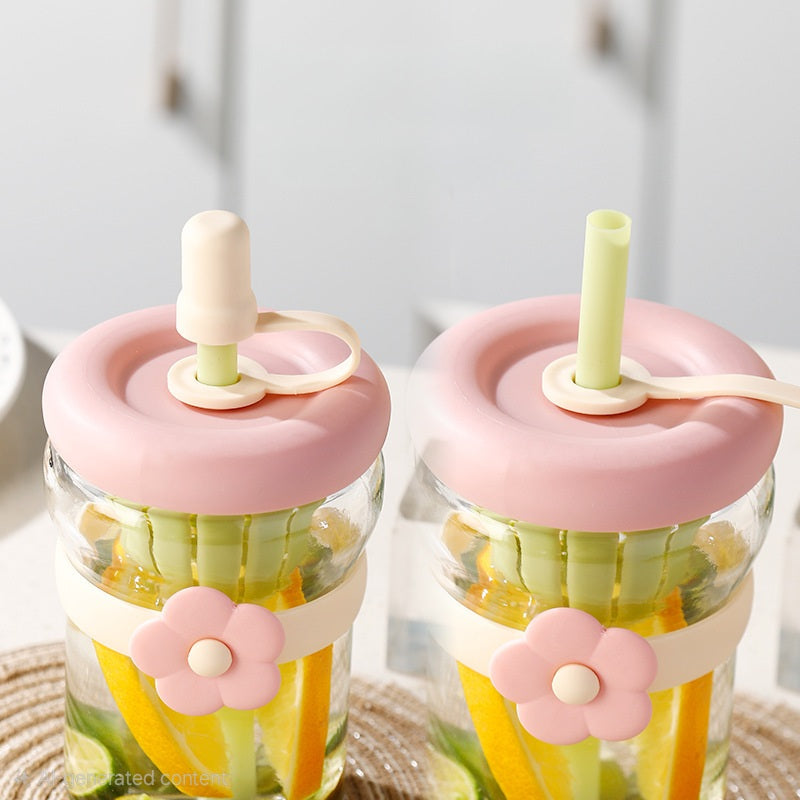 πΈ Bloom Sip Glass Bottles β Cute Hydration Edition π