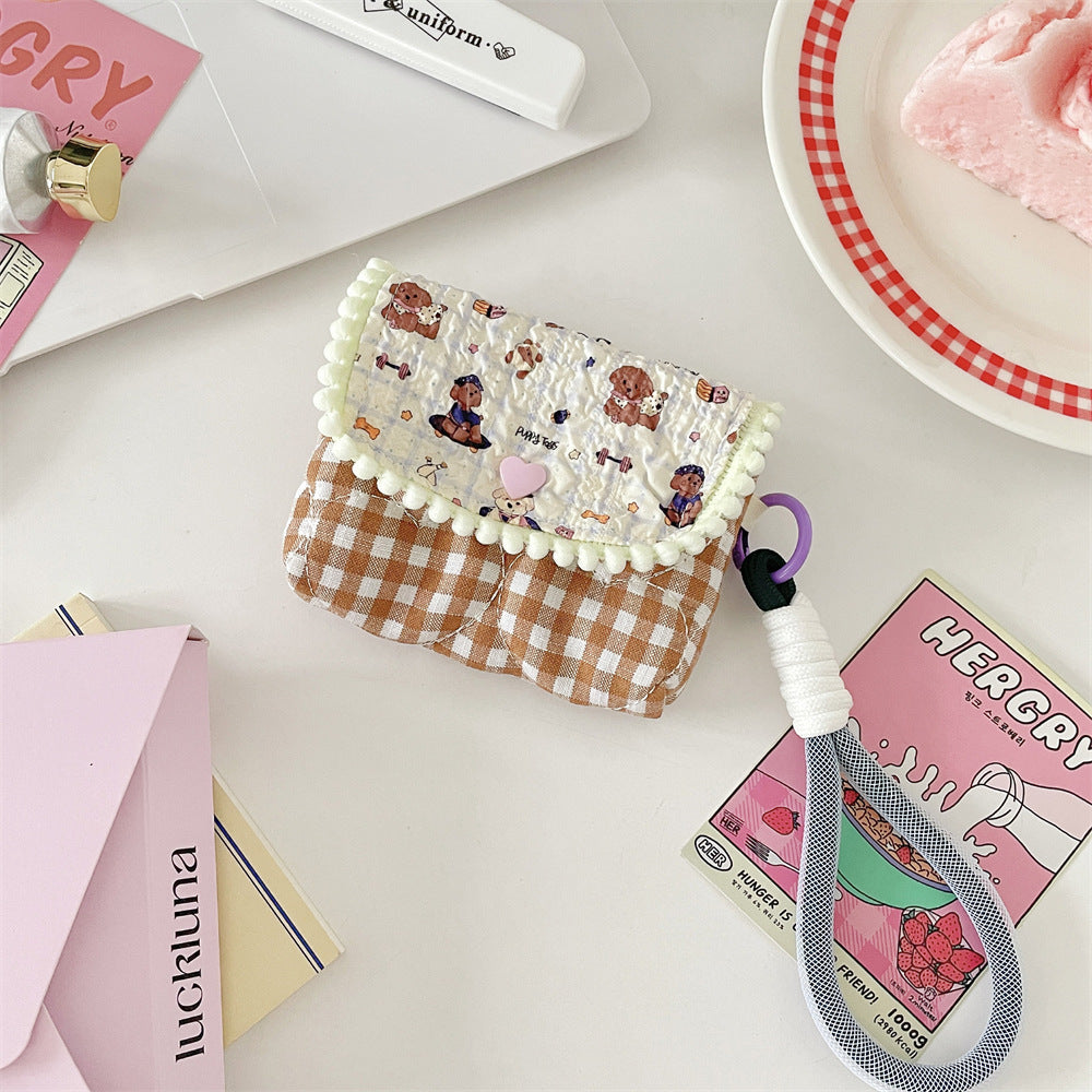 Pastel Cottage Mini Pouch with Lanyard πΈπ
