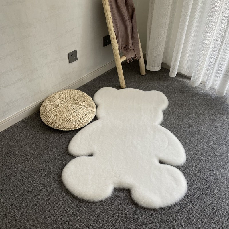Teddy Bear Shaped Fluffy Pet Mat