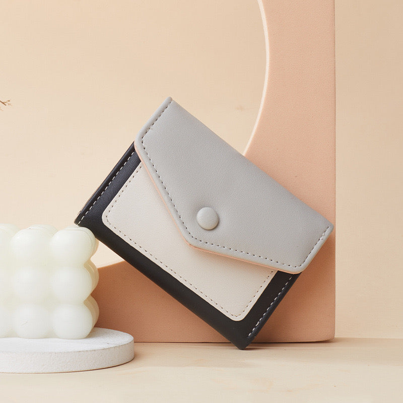 Minimal Pastel Tri Fold Korean Wallet