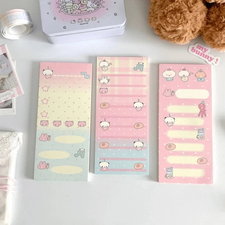 Kawaii Long Memo Pads