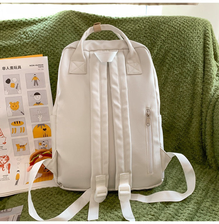 Premium Korean Minimal Food Doodles Backpack / Bag