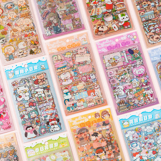 6 Sheets Kawaii Sticker Sheets