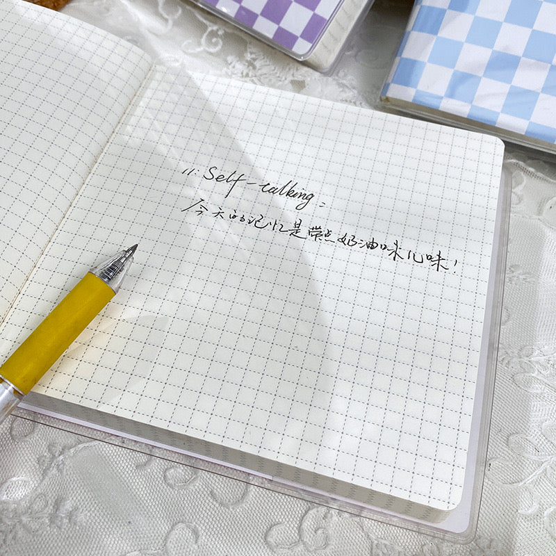 Kawaii Grid Notebook / Diary / Journal