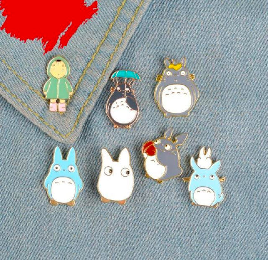 Totoro Set of 4 Enamel Pins