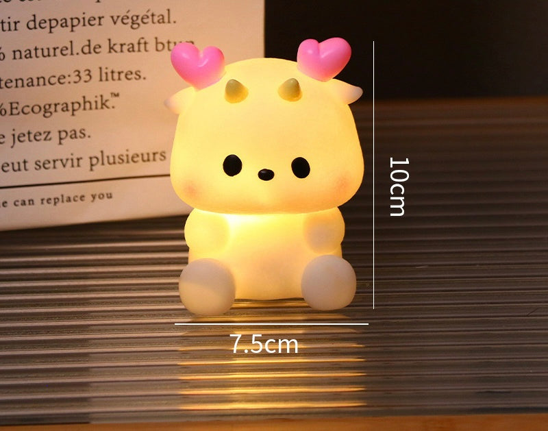 Cute Kawaii Moon Panda Cow Affordable Battery Lamp / Night Light