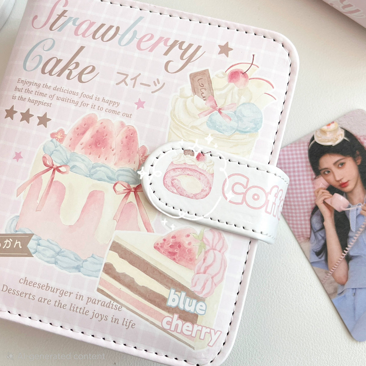 Strawberry Cake 5 Ring Binder Planner 🎀🍰