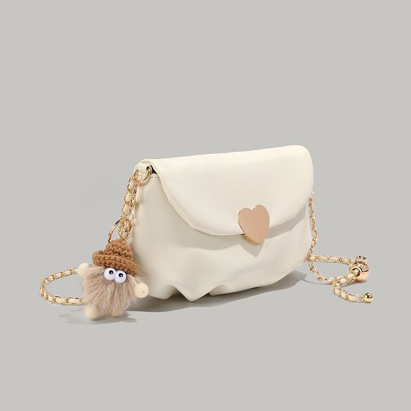 Cloud Ruched Crossbody Bag Mini Chain Shoulder Bag