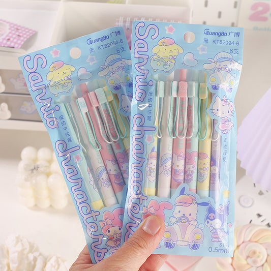 Sanrio Licensed 6 Candy Retractable Pens