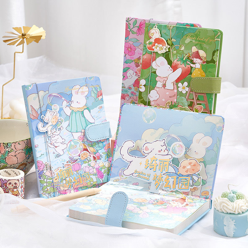 Kawaii Premium 3D Journal / Diary / Notebook