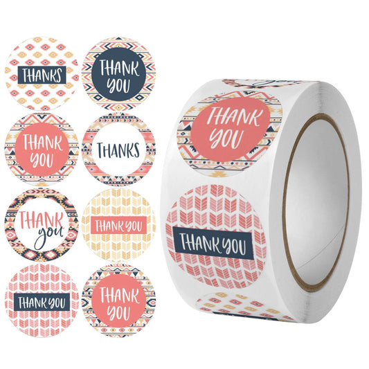 Thank you 200 Pcs Stickers Washi Tape Roll
