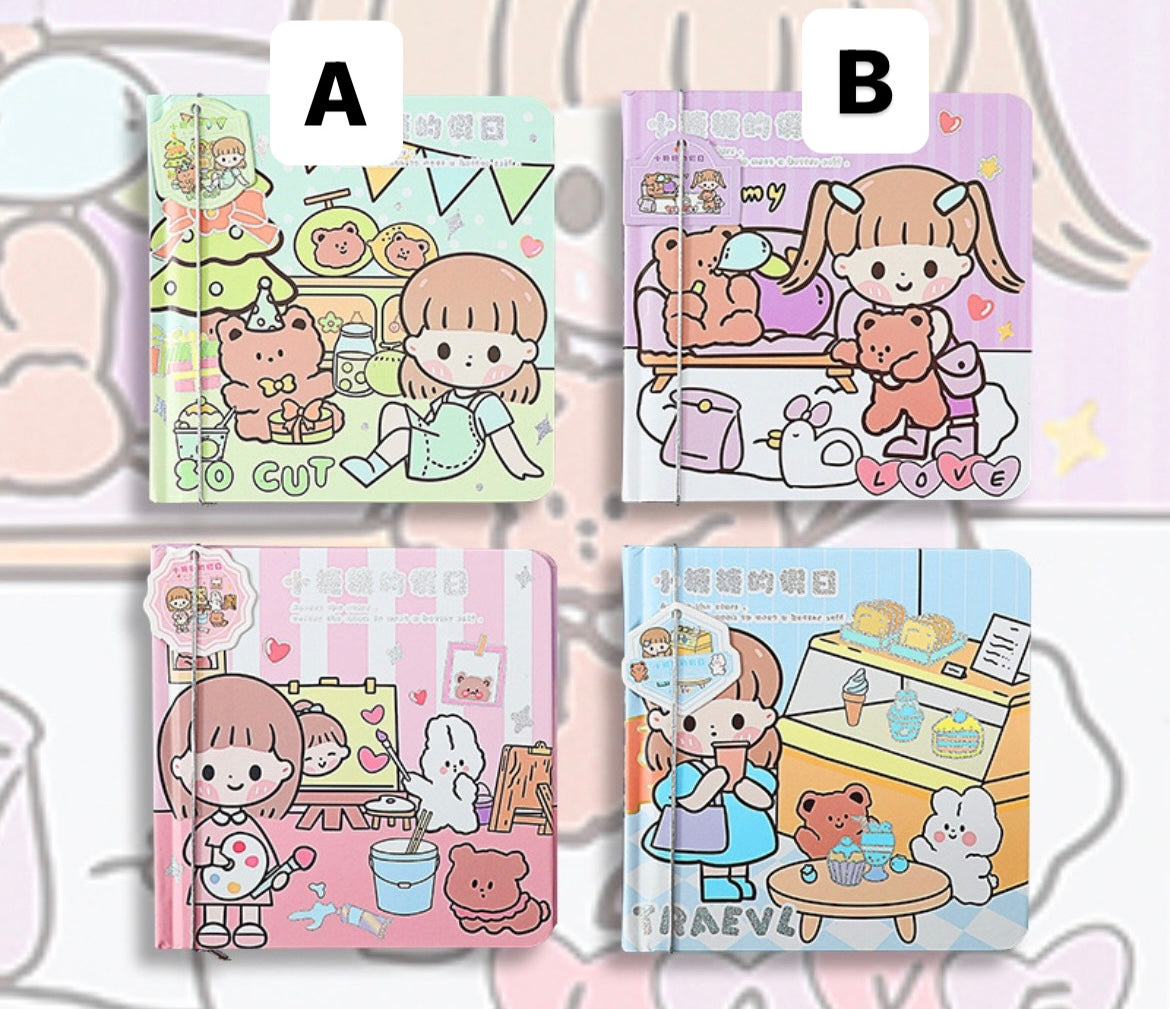 Moka Kawaii Girl Journal / Notebook / Diary