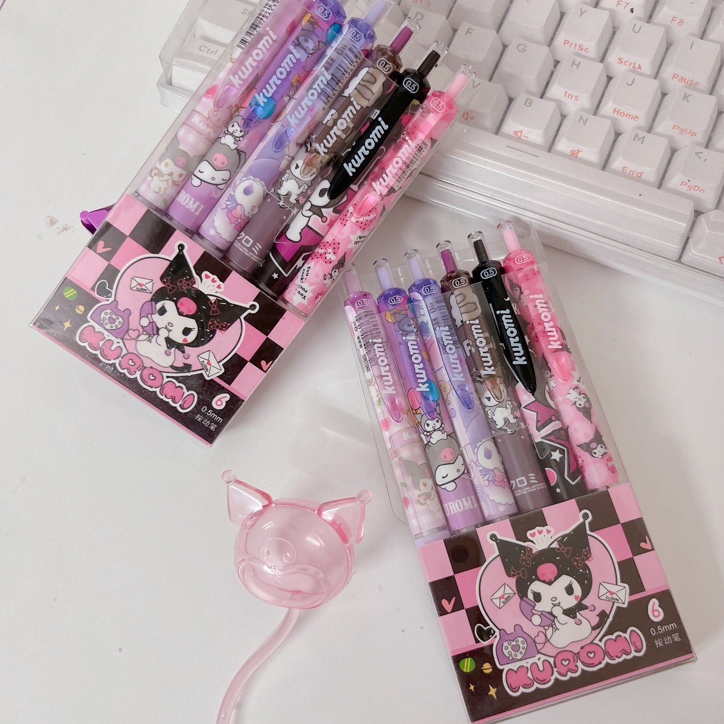 Kuromi Sanrio 6 Pens Set