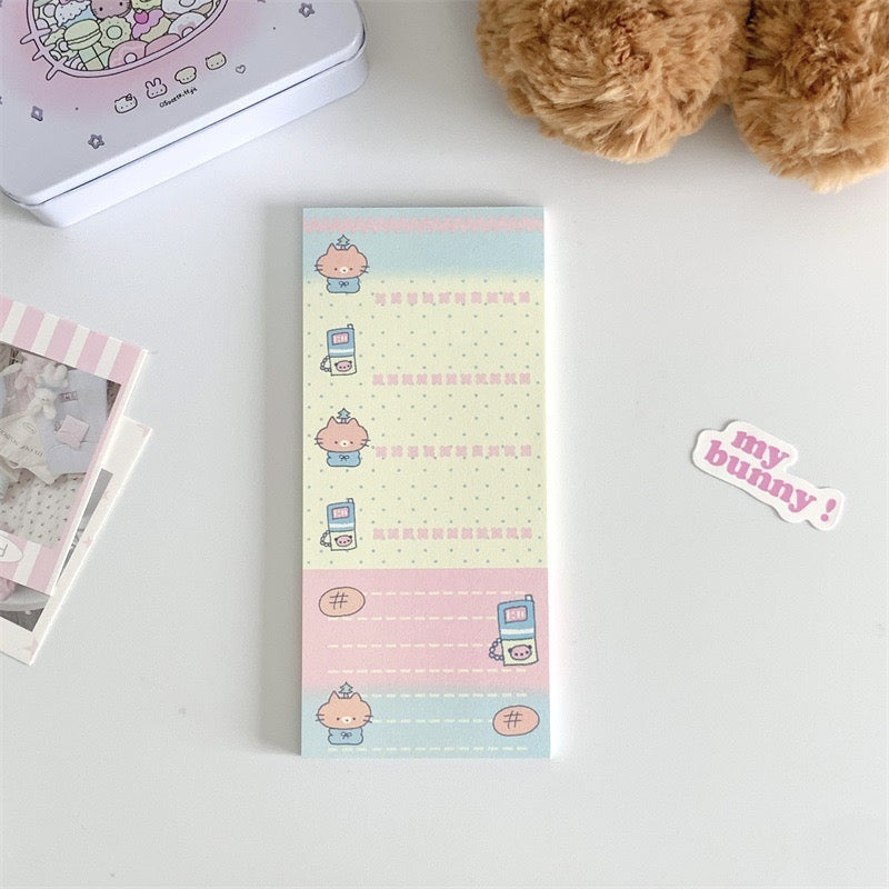 Kawaii Long Memo Pads