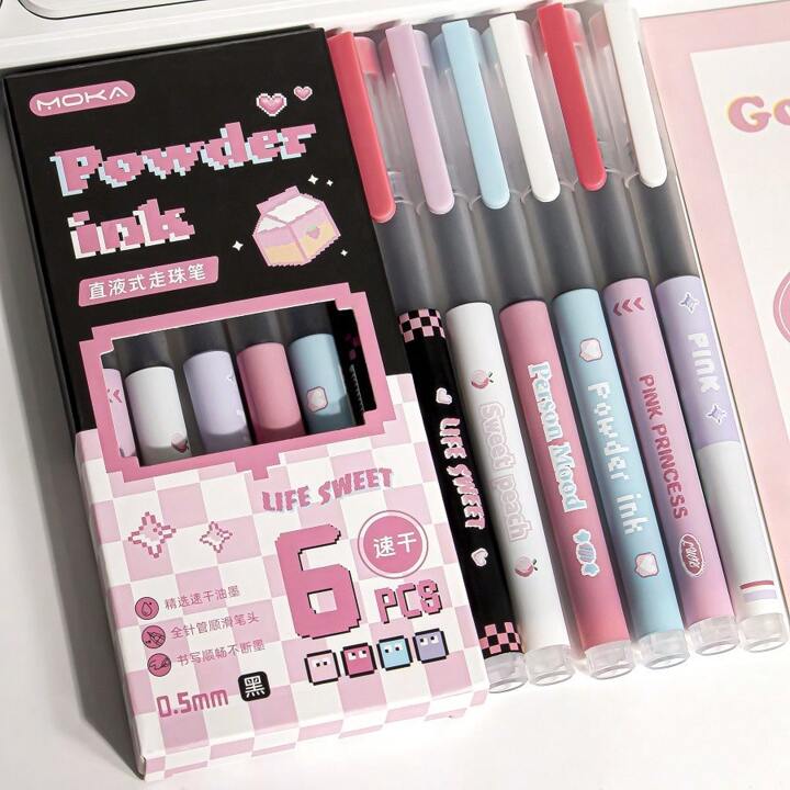 Moka Powder Ink Quirky Pens Set