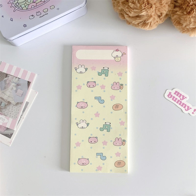 Kawaii Long Memo Pads