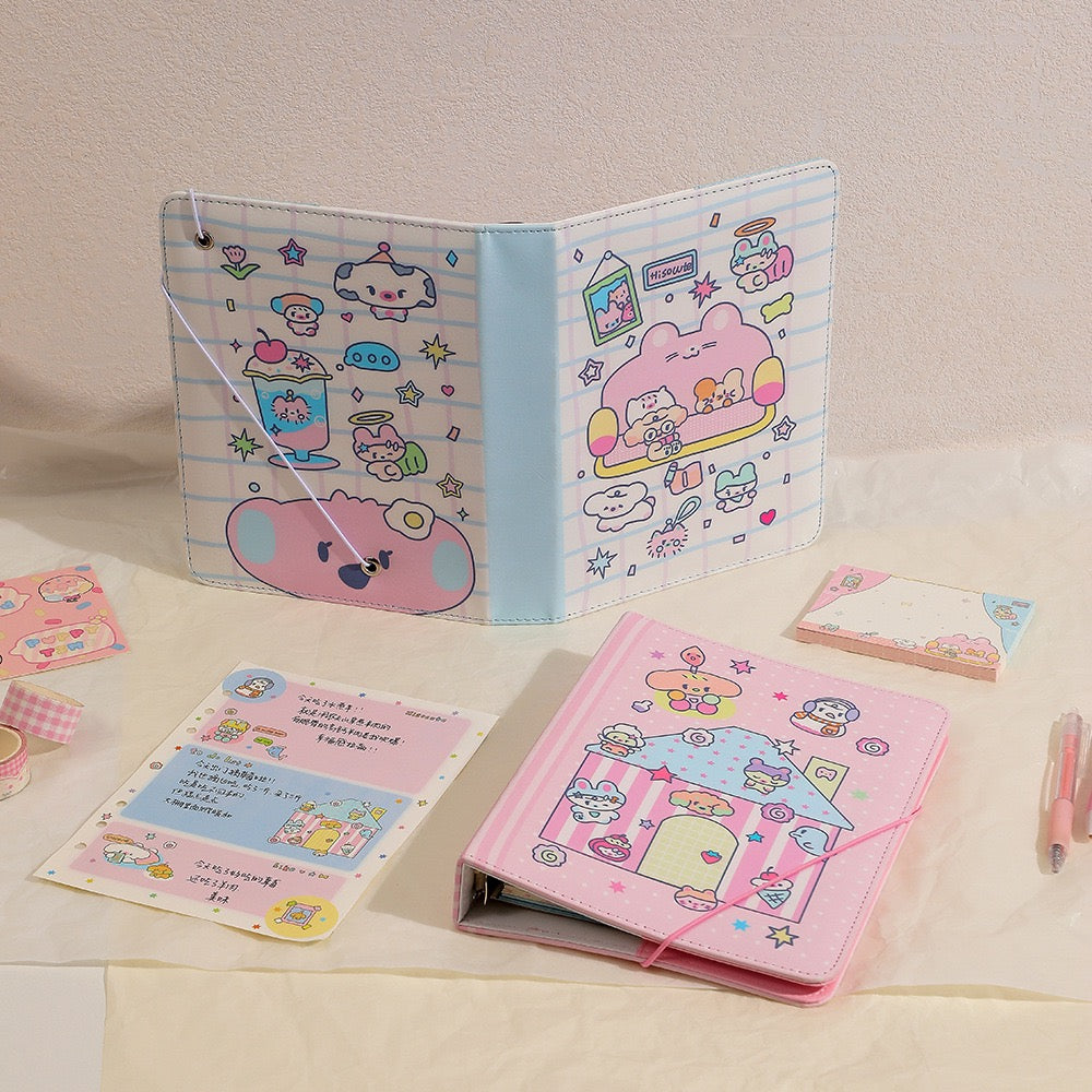 Kawaii A5 6 Ring Binder / Notebook / Diary / Multipurpose Binder Journal