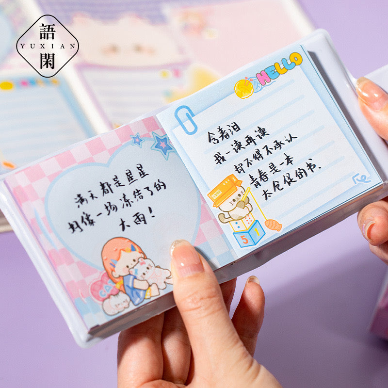 Colorful Meow Cat Pocket Diary / Notebook / Journal