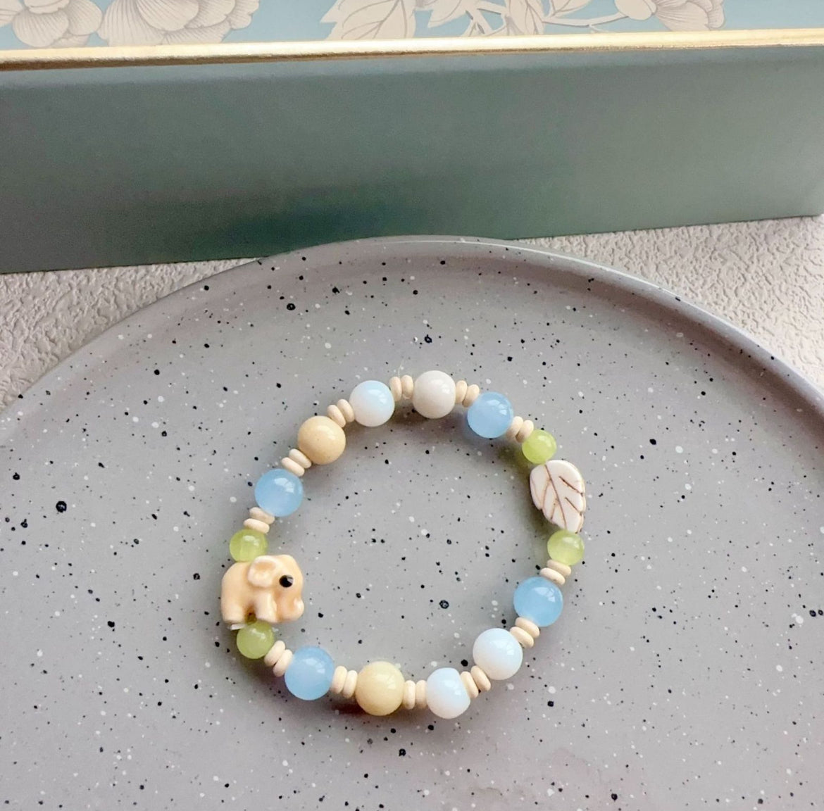 Cute Elephant Beaded Bracelet