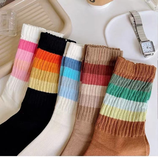 Korean Solid Mix Socks