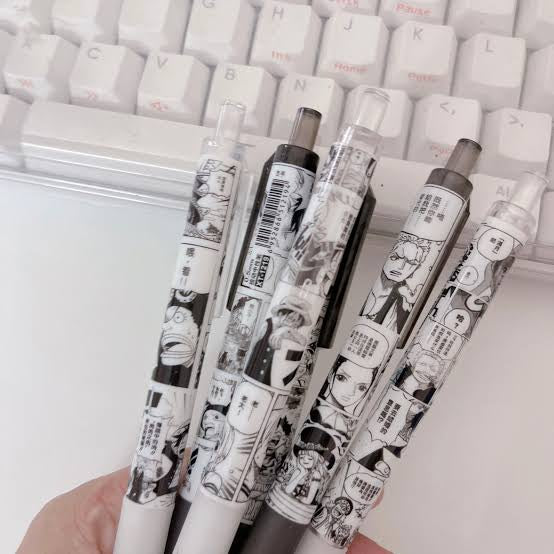 Luffy One Piece Anime 6 Pens Set