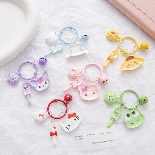 Sanrio Spoon, Cup and Plate Keycharm