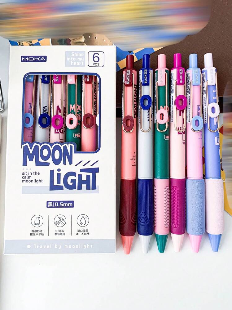 Moonlight Retro 6 Pens Set