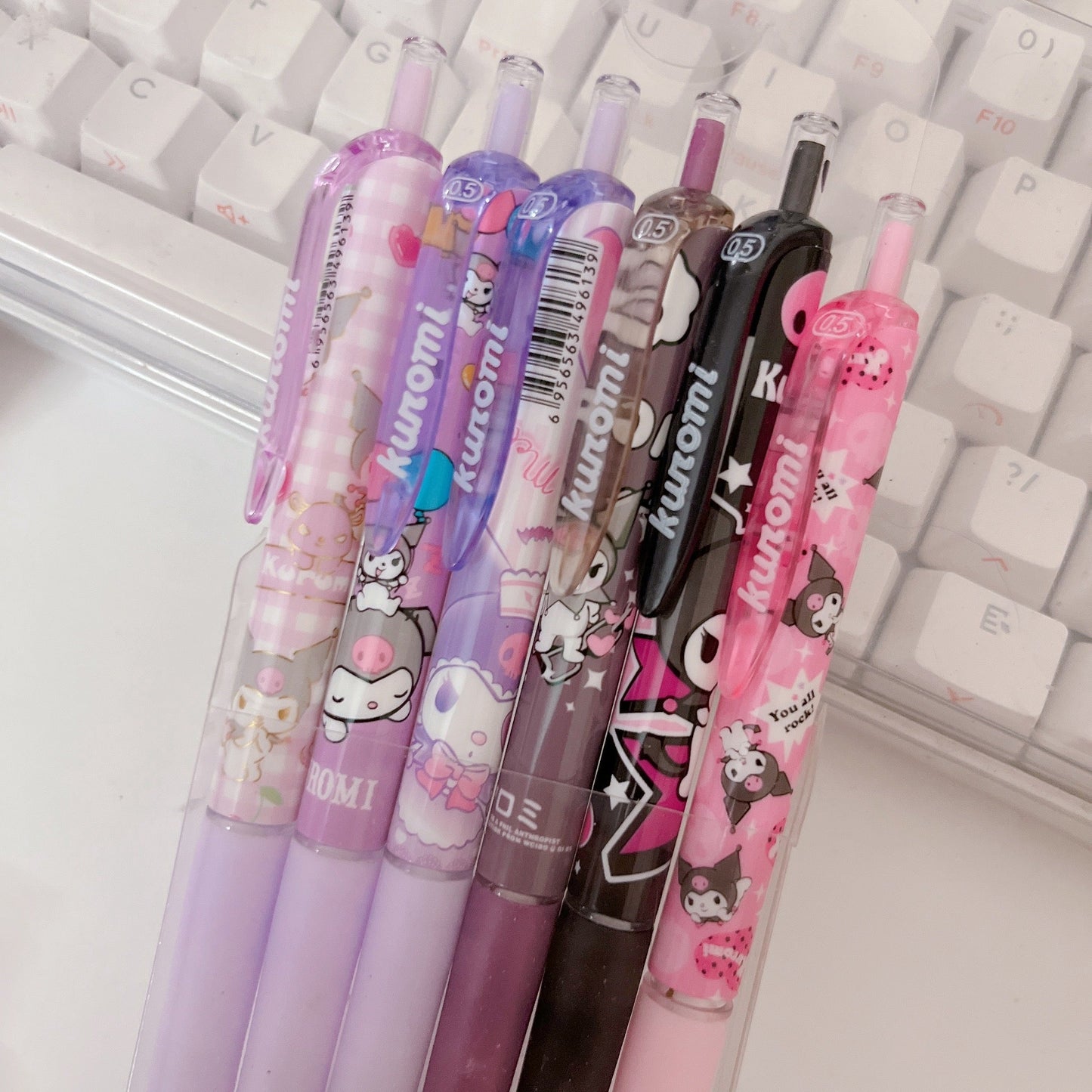 Kuromi Sanrio 6 Pens Set