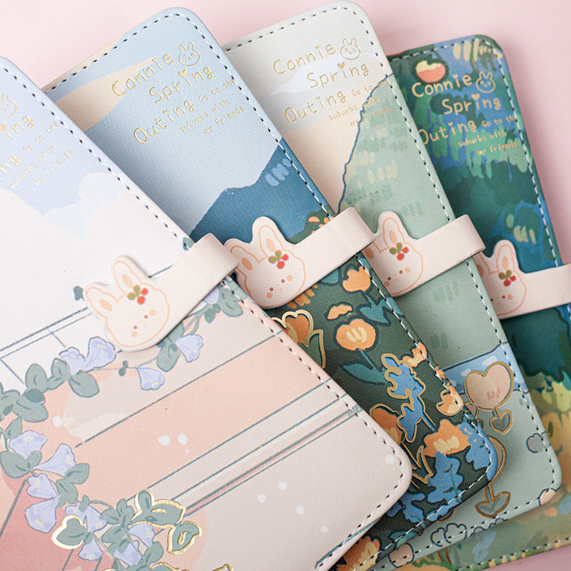 A5 Kawaii Rabbit Bunny Spring Outing Journal / Notebook / Diary