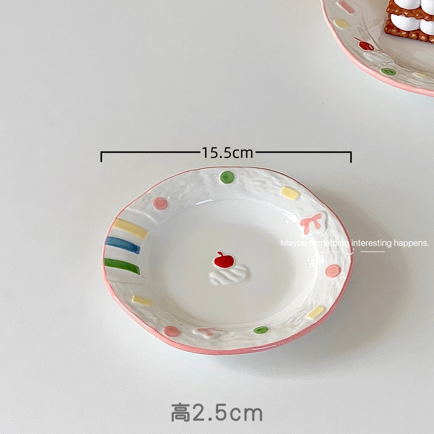 Dessert Happy Plate Bowl Spoon