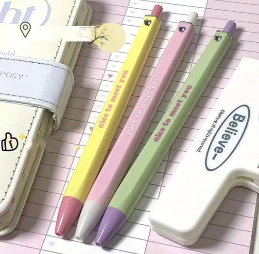 Nice To Meet You Retractable Pens