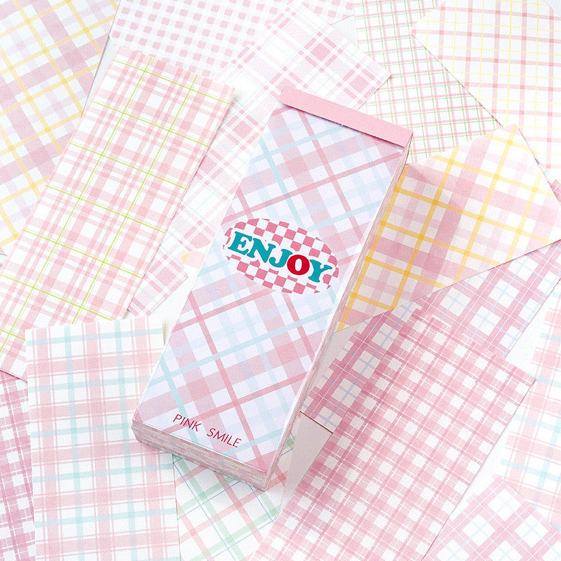 Plaid Party Gingham Long Memo Pads Notepads