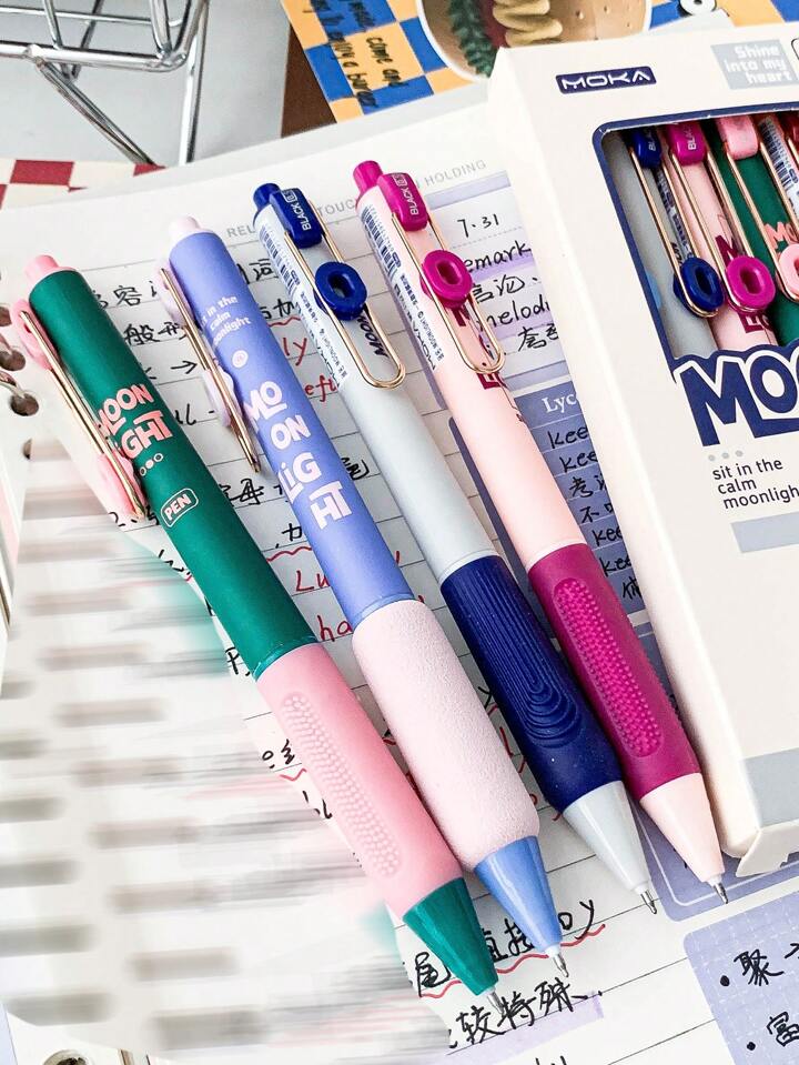 Moonlight Retro 6 Pens Set