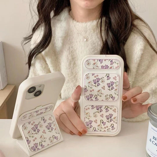 13/14 Purple Tulips Phone Stand  iPhone Case